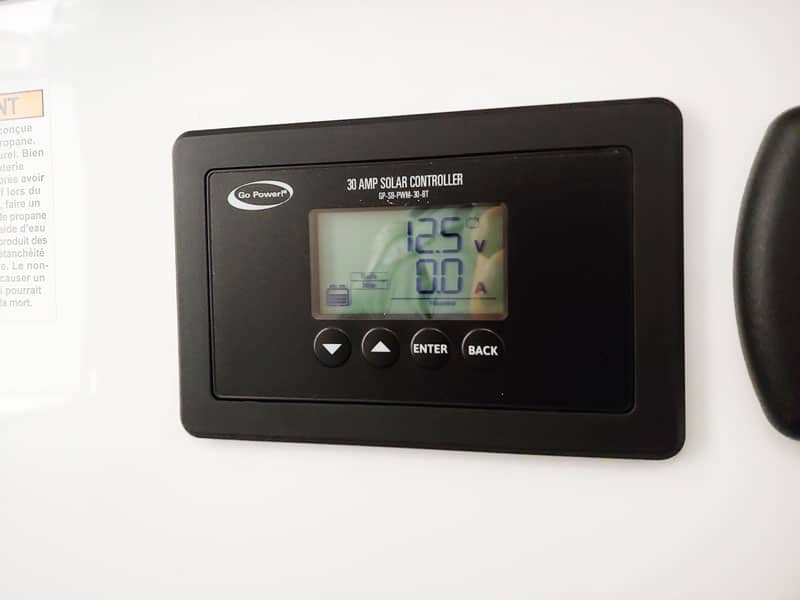Solar Prep Package (30 AMP controller and battery monitor, exterior 2-pin SAE plug)